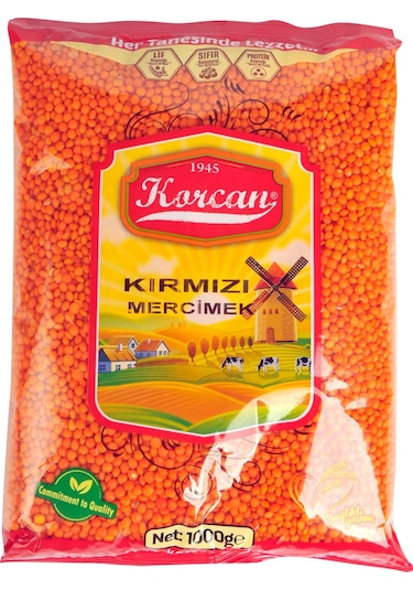 Korcan Kırmızı Mercimek 4 x 1 KG