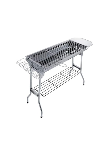 Madfox Grillmate Portatif Katlanır Bbq Mangal Silver Gümüş