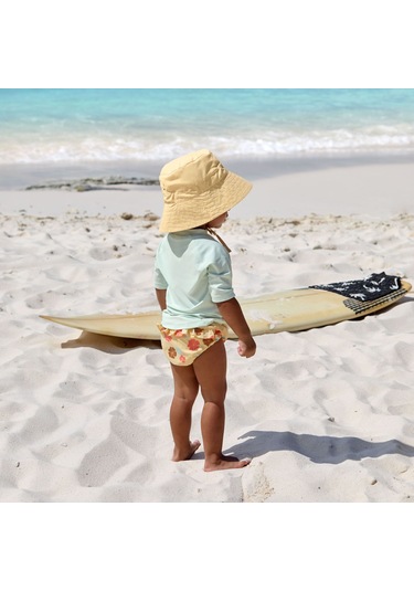 Lassig Flowers Uv Korumalı Uzun Kollu Mayo Tişört Sea Salt Beyaz