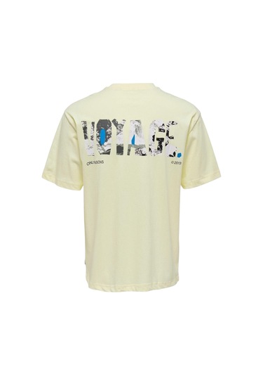 Only Erkek T-shirt 22025301 Sarı