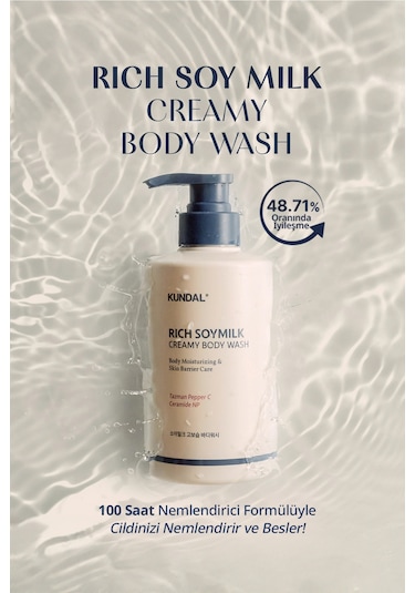 Kundal Rich Soymilk Creamy Yoğun Nemlendirici Ve Arındırıcı Vücut Yıkama Jeli 500 ML