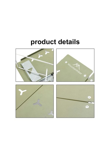 Jeehugo Siyah Taşınabilir Alüminyum Kamp Masağı - Hızlı Açılabilir, 15kg Yük Kapasitesi, Çantalı - Doğa Yürüyüşü, Piknik, Bilgisayar Kullanıma Uygun Siyah