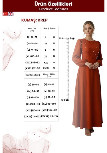Khi-zai Kadın Bel Dekolteli Modern Kesim Elbise Kahverengi