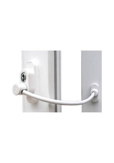 10 Adet Penkid Pvc Kapı Pencere Çocuk Güvenlik Kilidi Anahtarlı Beyaz