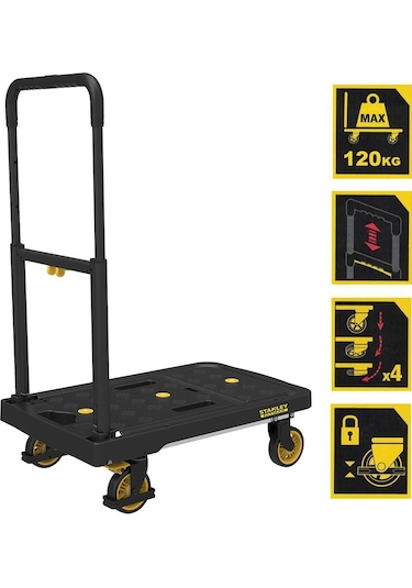 Staneley Fatmax FX712 120 KG Profesyonel Katlanabilir Paket Taşıma Arabası