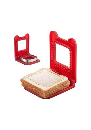 Ulzyvf Cbtx Kare Sandviç Kesici Kalıbı - Kırmızı Renk Şekil Kesici Kırmızı