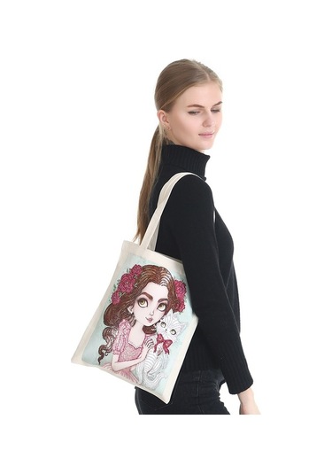 Pazly Elmas Boyama Çanta Dıy Elmas Sanat Kasnak Nakış Taşınabilir El Sanatları Çantası Diğer