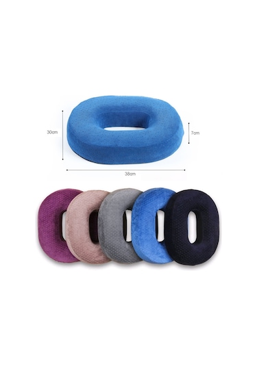 Sones Yavaş Esneklik Hafızalı Köpük Ofis Kalça Pedi Hemoroid Ameliyatı Sonrası Yastık Tibet Mavisi