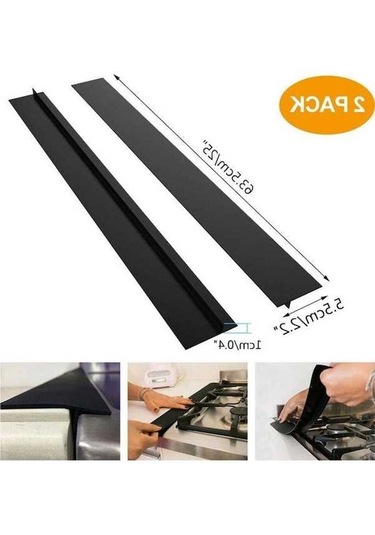 Pazly Isıya Dayanıklı Soba Boşluk Kapağı Mutfak Contaları Dolgusu 25inch Siyah