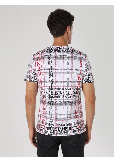Colin'S Istanbul Baskılı Beyaz Erkek Kısa Kol Tişört Cl1064300_Q1.V1_Wht Colin'S Istanbul Baskılı Beyaz Erkek Kısa Kol Tişört Cl1064300_Q1.V1_Wht