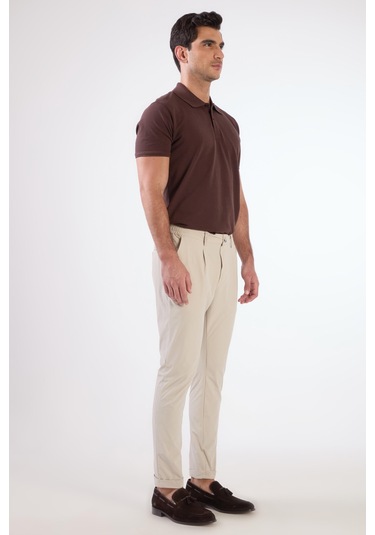 Dufy Pileli Jogger Pantolon Taş