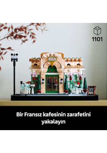 LEGO® Fransız Kafe 10362 - Yetişkinler için Koleksiyonluk Dekoratif Model Yapım Seti (1101 Parça)