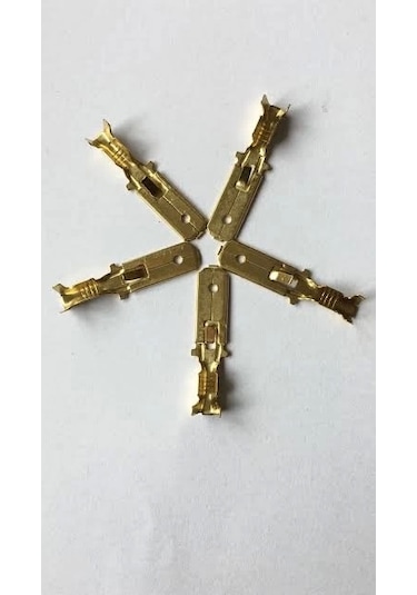 1eu1 Erkek Fiş Tırnaklı Kablo Ucu Terminal Soket 10 Adet 10 Adet