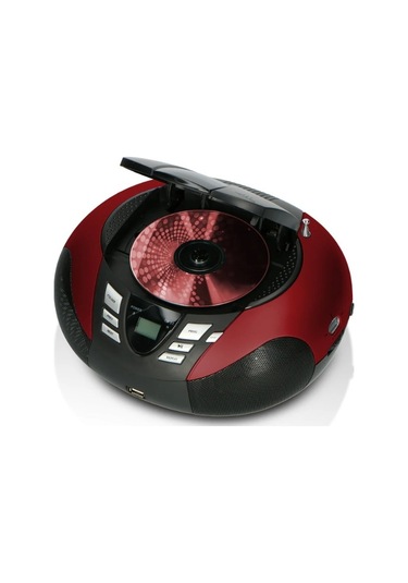 Lenco Scd-37 Usb Kırmızı - Taşınabilir Fm Radyo Cd Ve Usb Oynatıcı - Kırmızı