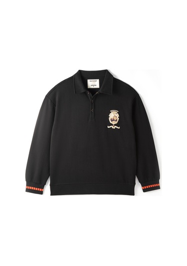 Gsstore X Midground Polo Sweatshirt E251206 Siyah
