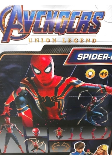 Spıderman Oyuncak Ahtapot Kollu 29cm Örümcek Adam Sesli Işıklı