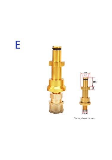 Anatoliadelight 1/4" Basınçlı Yıkama Püskürtme Tabancası, Karcher Hızlı Bağlantı Adaptörü Pembe