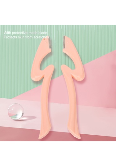 2 Adet Kaş Düzeltici Hassas Mikro Bıçaklı Kavisli Şekil Paslanmaz Çelik Koruyucu Kaş Düzeltici Alet Diğer