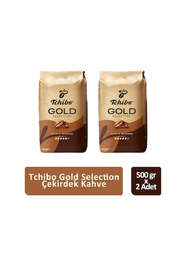 Tchibo Gold Selection Çekirdek Kahve 500 Gr X 2 Adet Çekirdek