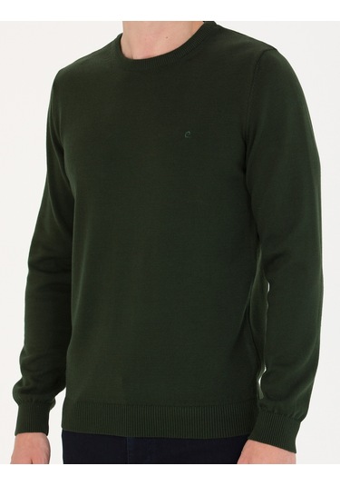 Pierre Cardin Erkek Koyu Yeşil Kazak /triko 50270179-vr079 Koyu Yeşil