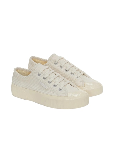 Superga 2630 Strıpe Corduroy Beyaz Beyaz
