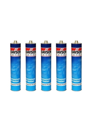 Dayson Extra Poliüratan Silikon Mastik 5 Adet 280Ml Siyah Siyah