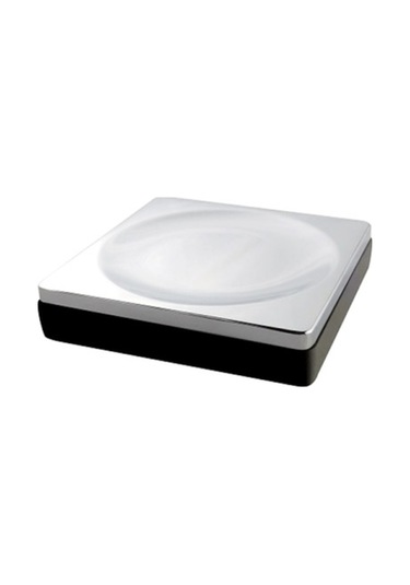 Kaf Sabunluk, Kare, Tezgah Üstü - Mat Siyah/krom Mat Siyah / Krom