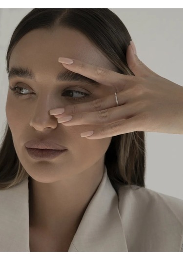 Sılverme Gümüş Örgü Yüzük 925 Ayar İnce 269786124 Gümüş