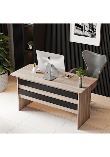 Robinhome Robin Home Verona A Ofis Büro Çalışma Masası Meşe - Siyah