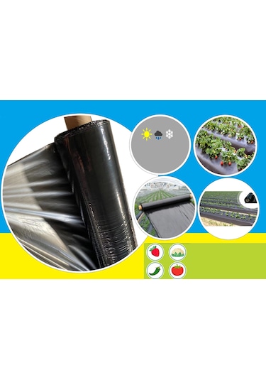 Malç Naylonu, 100 Metre, Kalın 80 Mikron 130 Cm Malç Naylonu