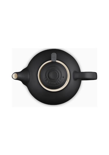 Le Creuset Paslanmaz Çelik Süzgeçli Seramik Çaydanlık, 1.3l Siyah