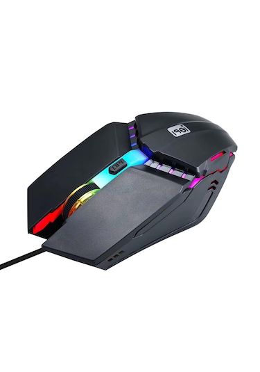 G506 Tek El Kullanım Gaming Oyuncu Usb Kablolu Klavye Mouse Seti Rgb Led Işıklı Optik