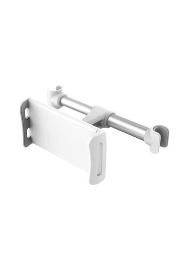 Sandwich Araba Arka Kafa Desteği Telefon/düz Tablet Tutucu - 360 Derece Döner - Yolculuk Eğlencesi İçin - Gümüş