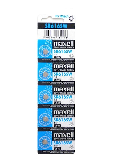Maxell 321 SR616SW 1.55V Silver Oxide Saat Pili 2 x 5'li