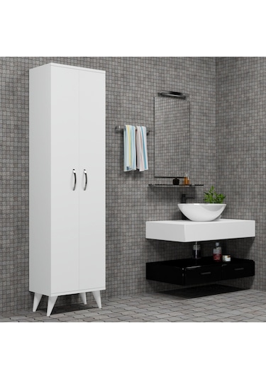 2 Kapılı 49Cm Banyo Dolabı Beyaz - Bdl0101