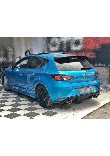 Seat Leon Mk3 Style Difüzör Plastik Piano Black 2013 - 2017