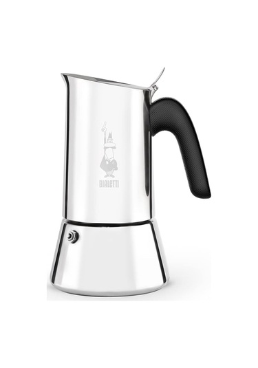 - Venus: 4 Cups Ocak Üstü Espresso Pişirici - 170ml - Gümüş Renk - Paslanmaz Çelik Gövde - Patentli Güvenlik Valfi - Tüm Ocak Türleri İçin Uygundur İndüksiyon Dahil
