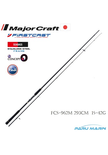 Major Craft Firstcast Seabass Spin Kamis Fcs 962m 293cm 15 42 Gr Fiyatlari Ve Ozellikleri