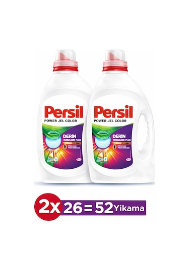Persil Color Sıvı Çamaşır Deterjanı 52 Yıkama 2 x 1690 ML