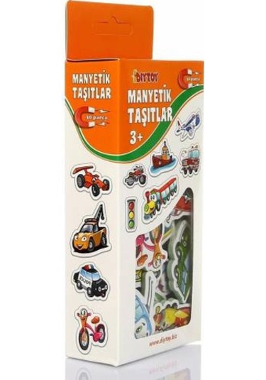Diytoy Manyetik Taşıtlar 30 Parçalı Eğitim Seti Magnet Taşıt