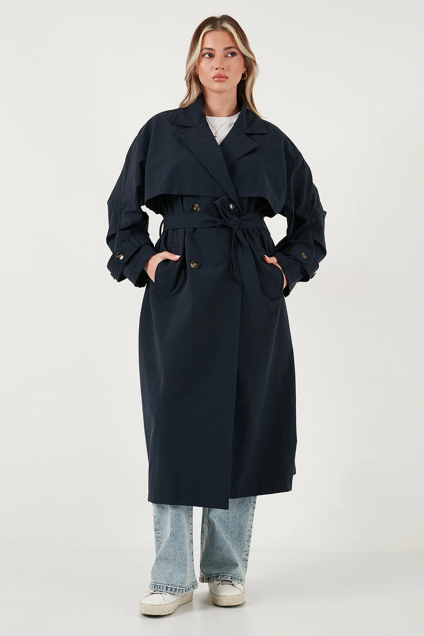 Lela Bayan Trençkot 6839605 Lacivert Lacivert