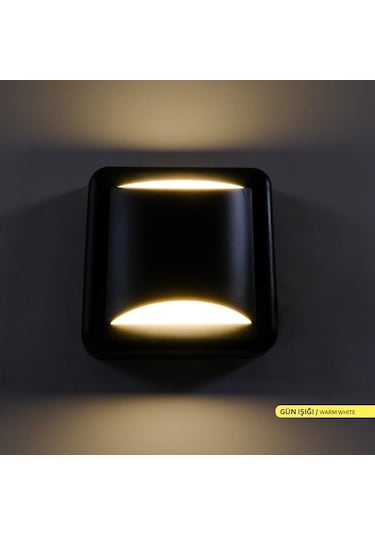 ACK 4W LED Duvar Apliği 3000K Günışığı Dekoratif Duvar AH07-05101 Siyah