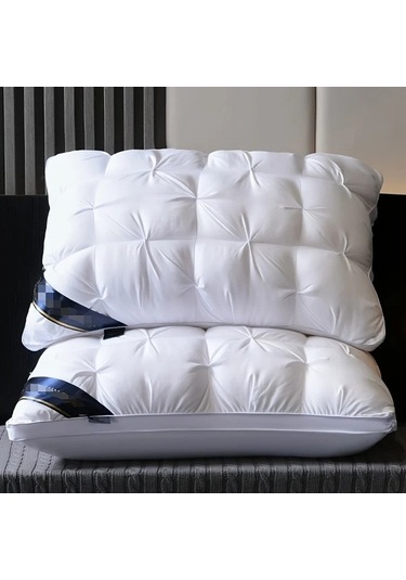 Trendooze Sunshine022 Mavi Lüks Uzatma King Yastık Omurga Desteği Yıkılabilir Açık Mavi