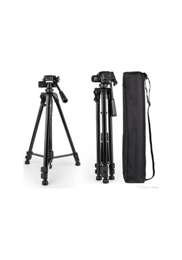Rosepremium 3366 Profesyonel Kamera Tripod, Telefon Tutucu Tripod 140 Cm
