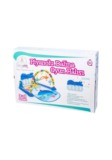 Birlik Oyuncak Babycim Pianolu Balina Oyun Halısı He0631