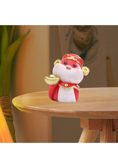 Suntek Çin Yeni Yılı Yılan Heykelciği Dekoratif Kırmızı