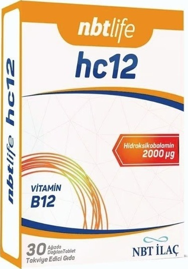 Nbtlife Hc12 Vitamin B12 30 Kapsül