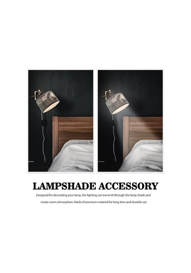 Masa Lambası Ve Zemin Lambaları İçin Modern Yuvarlak Davul Işık Gölgesi Retro Mandala Kolye Abajurları Diğer