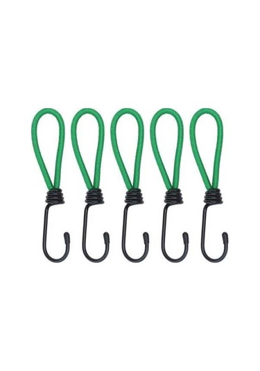 Tongxida Yeşil 5'li Çok Amaçlı Kamp Bağlama İp, Çadır Tente Kullanımı İçin Esnek İp, Çok Renkli Çok Renkli