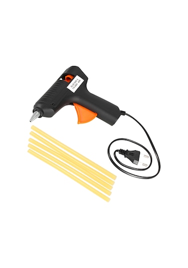 Monyee Oto Çatlak Tamiri İçin Isıli Glue Gun Seti Avrupa Şarj Aleti + 5 Adet Yapıştırıcı Çubuk - Hızlı Kuruyan, Güçlü Yapışkanlı, Metal Ve Cam Uyumlu